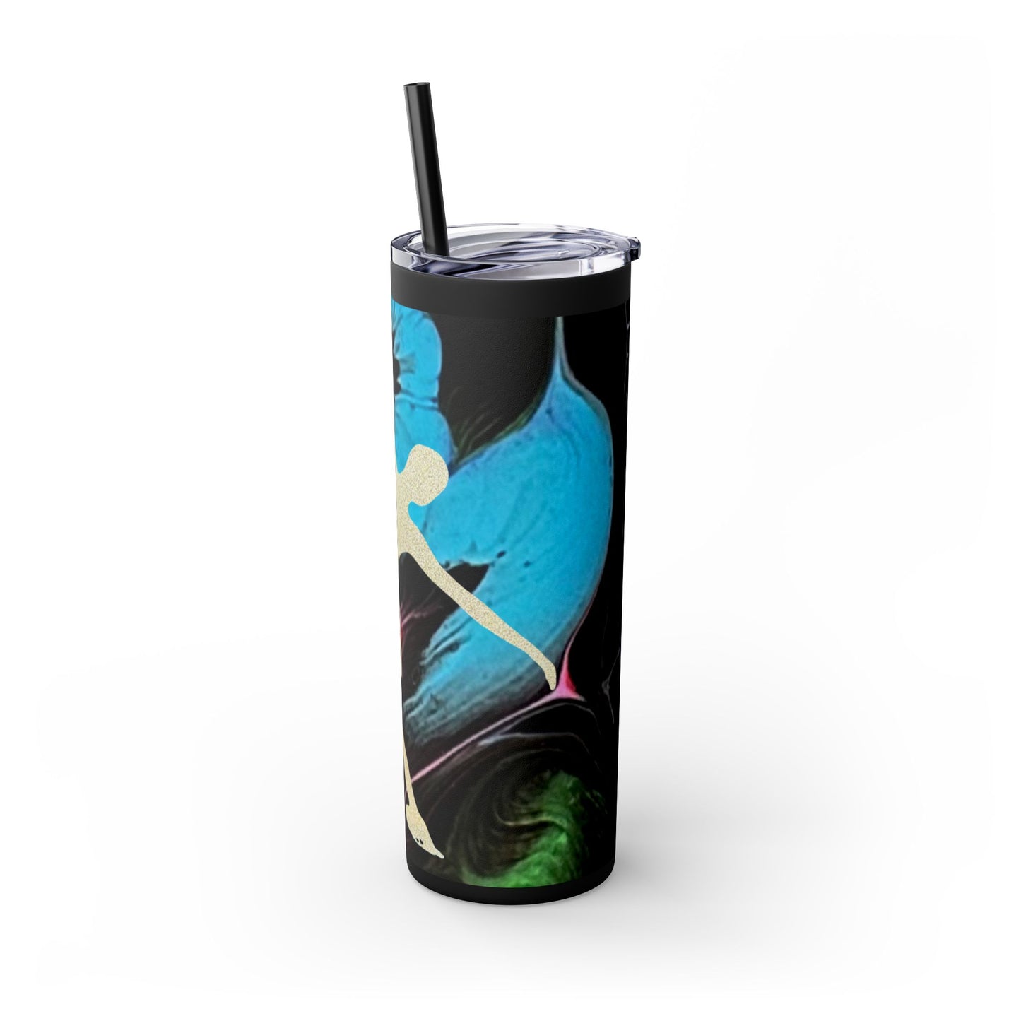 Skinny Tumbler mit Strohhalm, 20oz