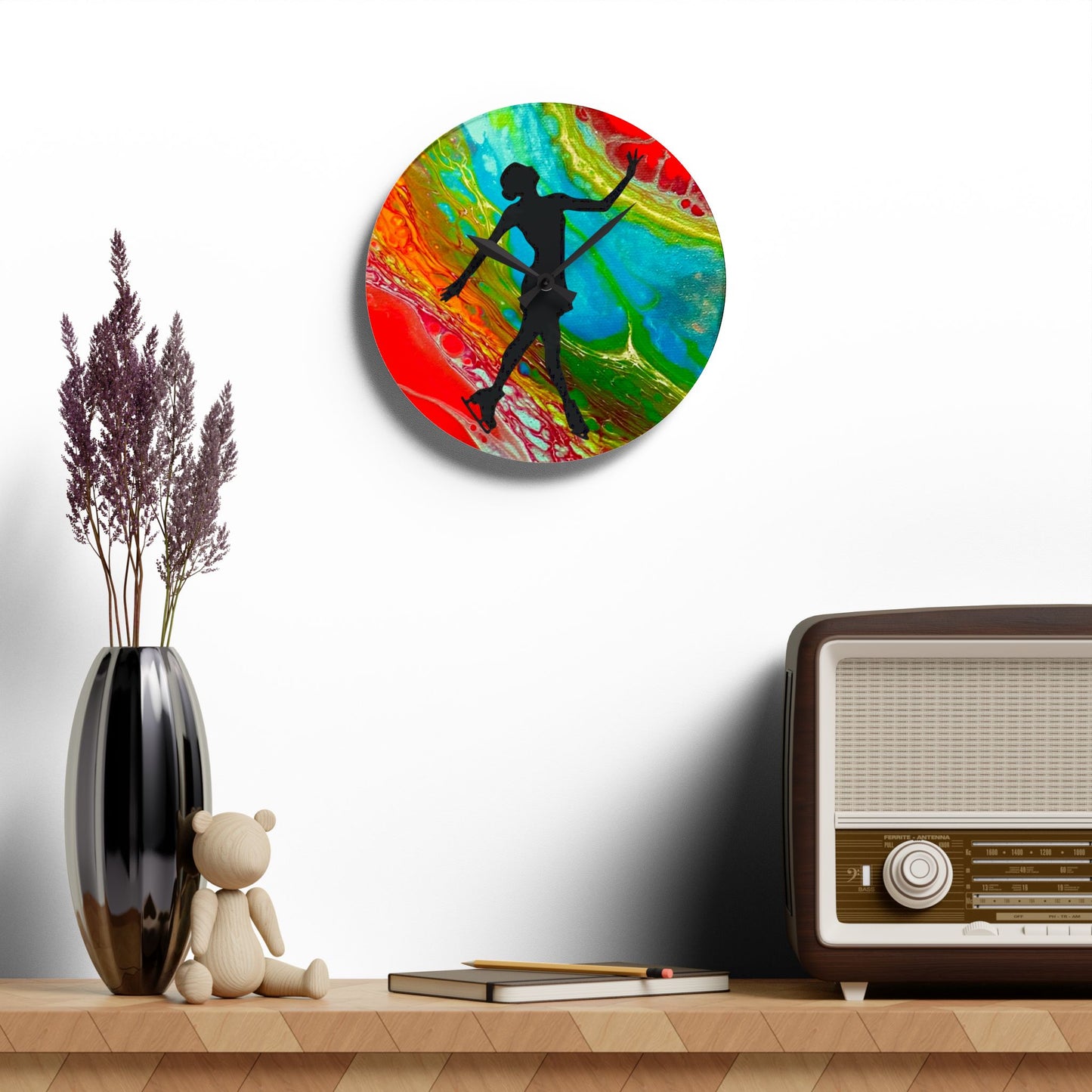 Figure Skating Wall Clock