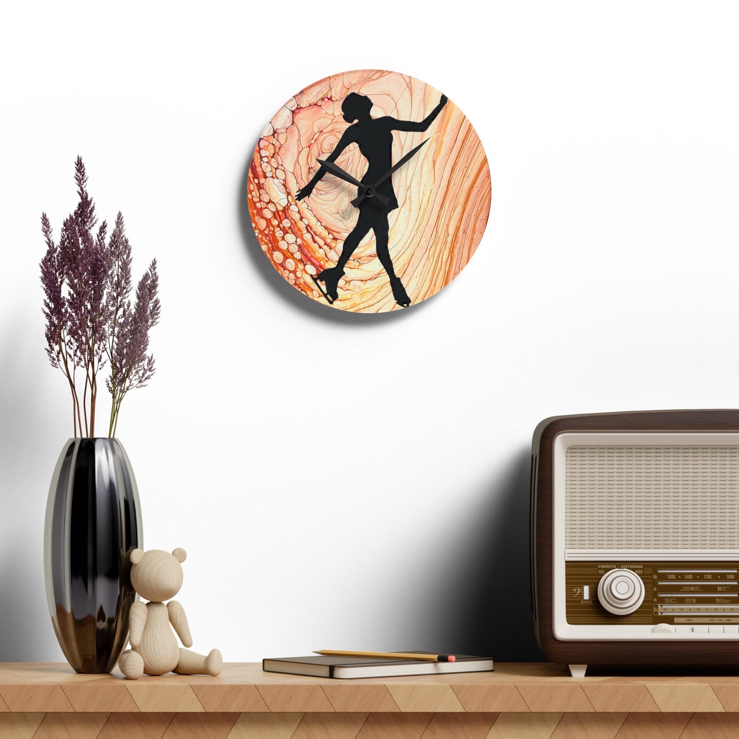 Figure Skating Wall Clock