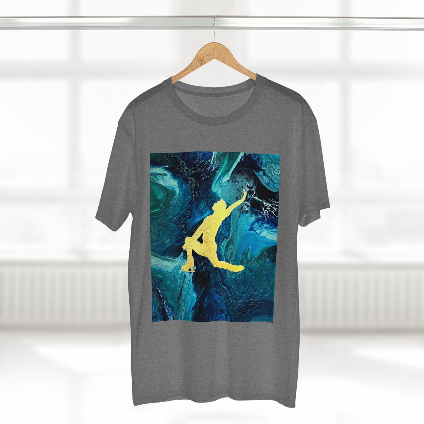 T-shirt pour homme avec motif de patinage artistique