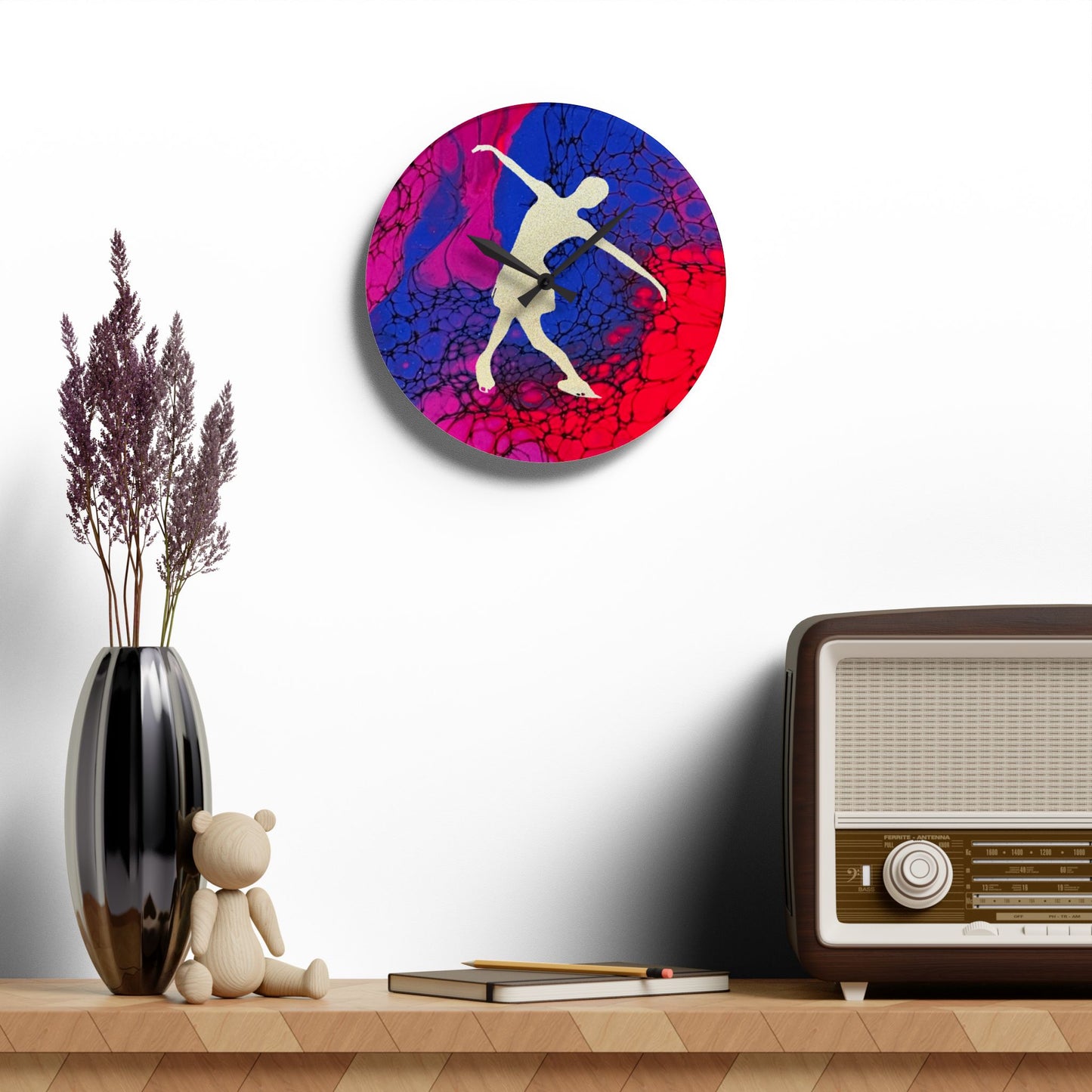 Figure Skating Wall Clock