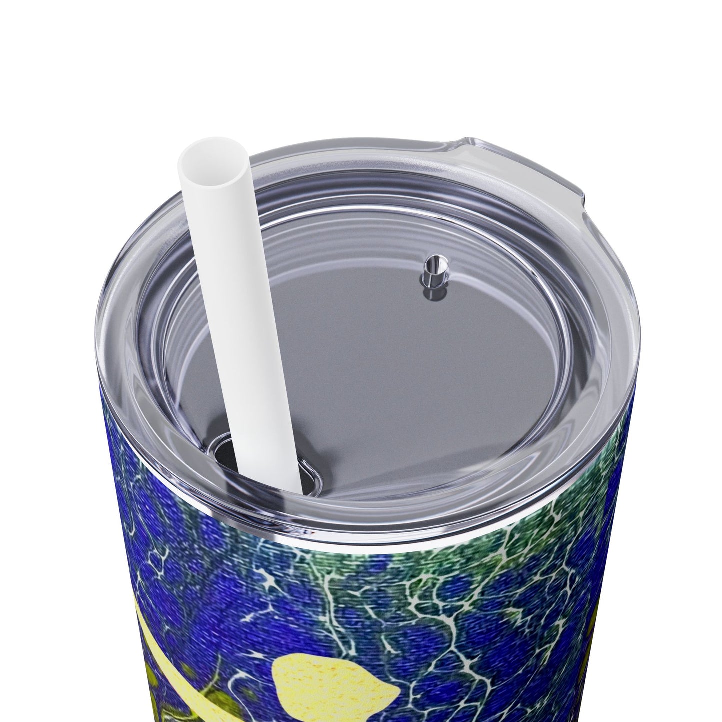 Gobelet mince avec paille, 20 oz