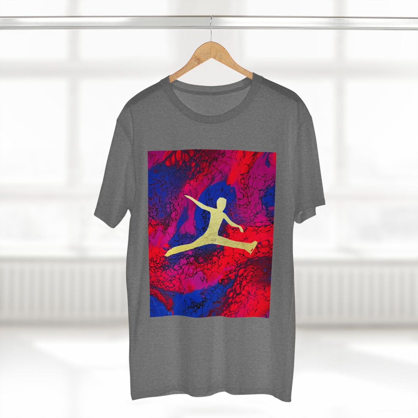 T-shirt pour homme avec motif de patinage artistique