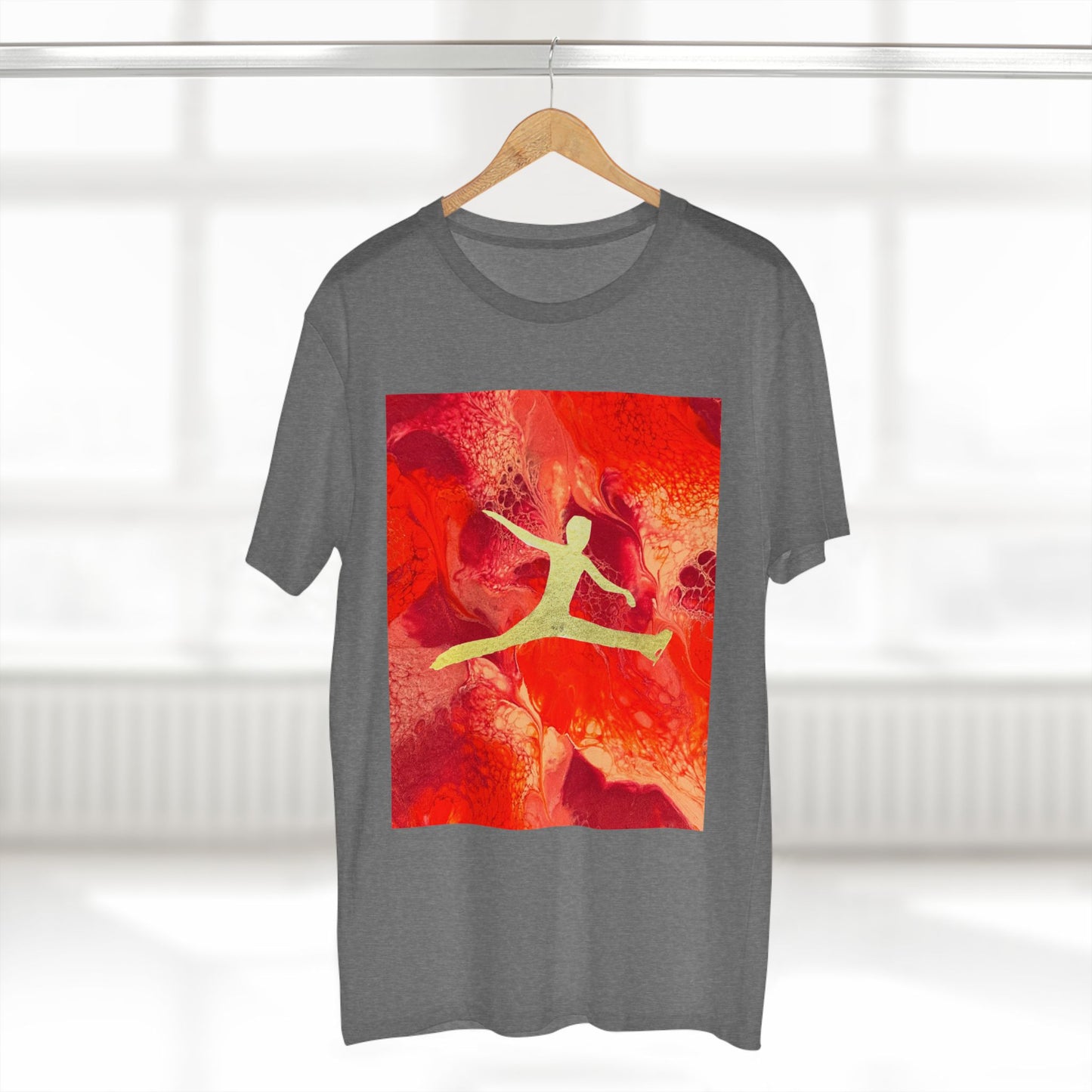 T-shirt pour homme avec motif de patinage artistique