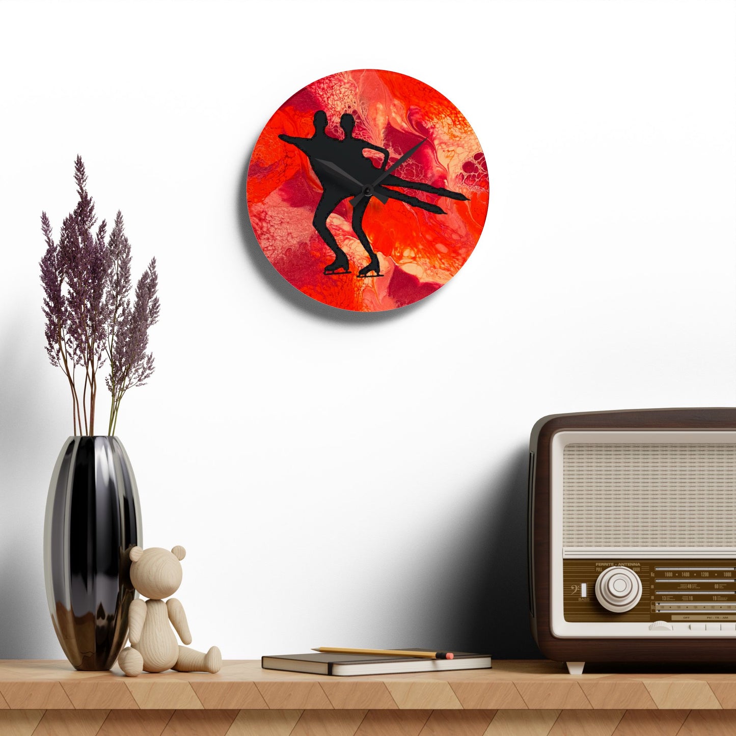 Figure Skating Wall Clock