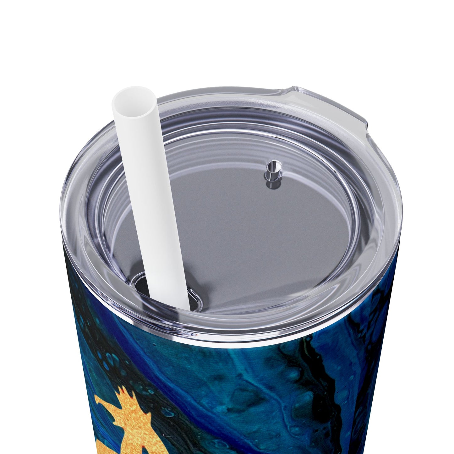 Skinny Tumbler mit Strohhalm, 20oz