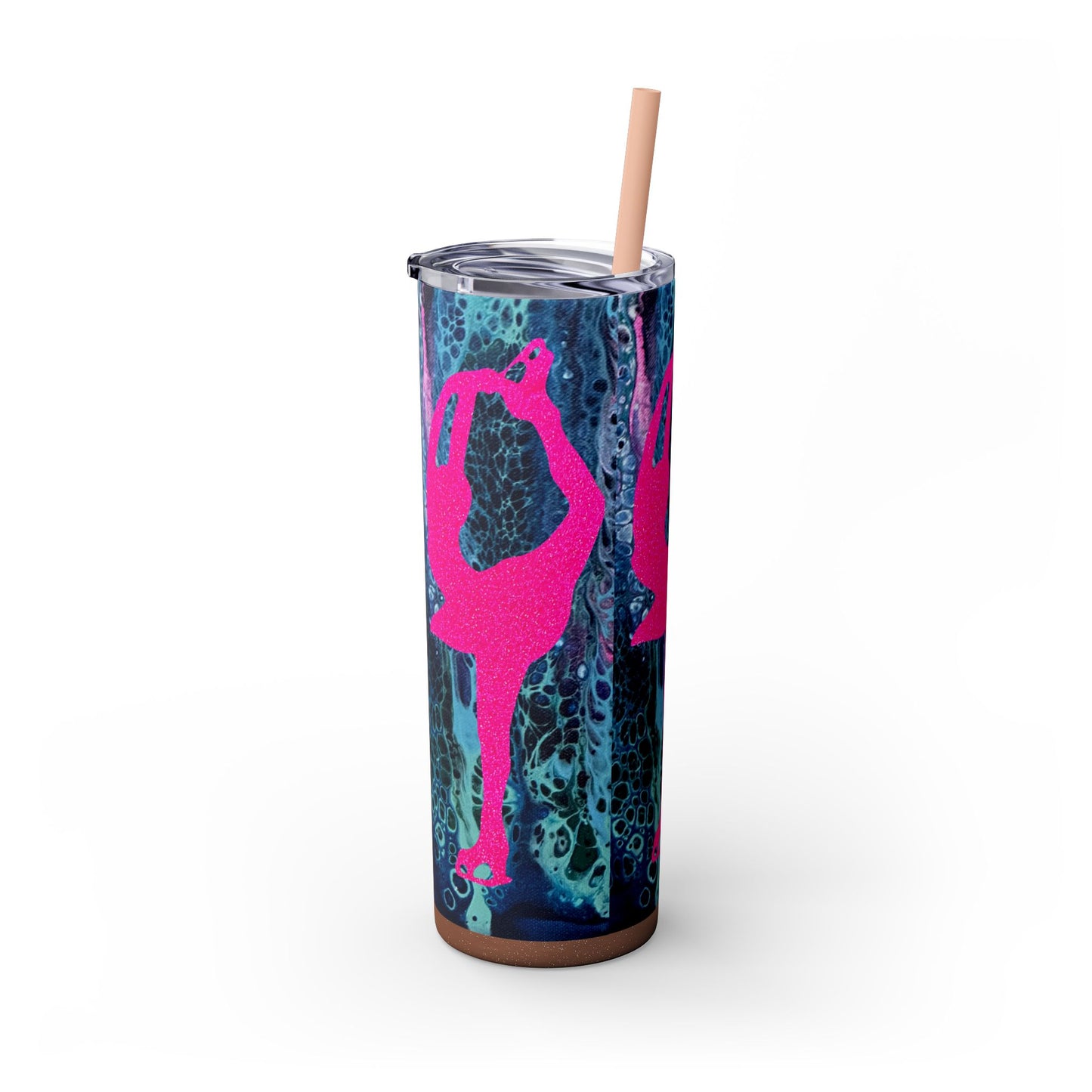Figure Skating Tumbler, 20oz with straw