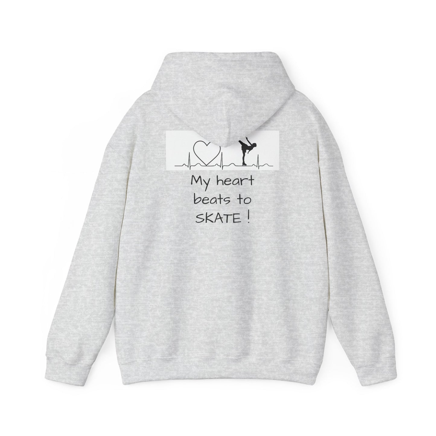 My heart beats to skate—Unisex Heavy Blend™ Hooded Sweatshirt