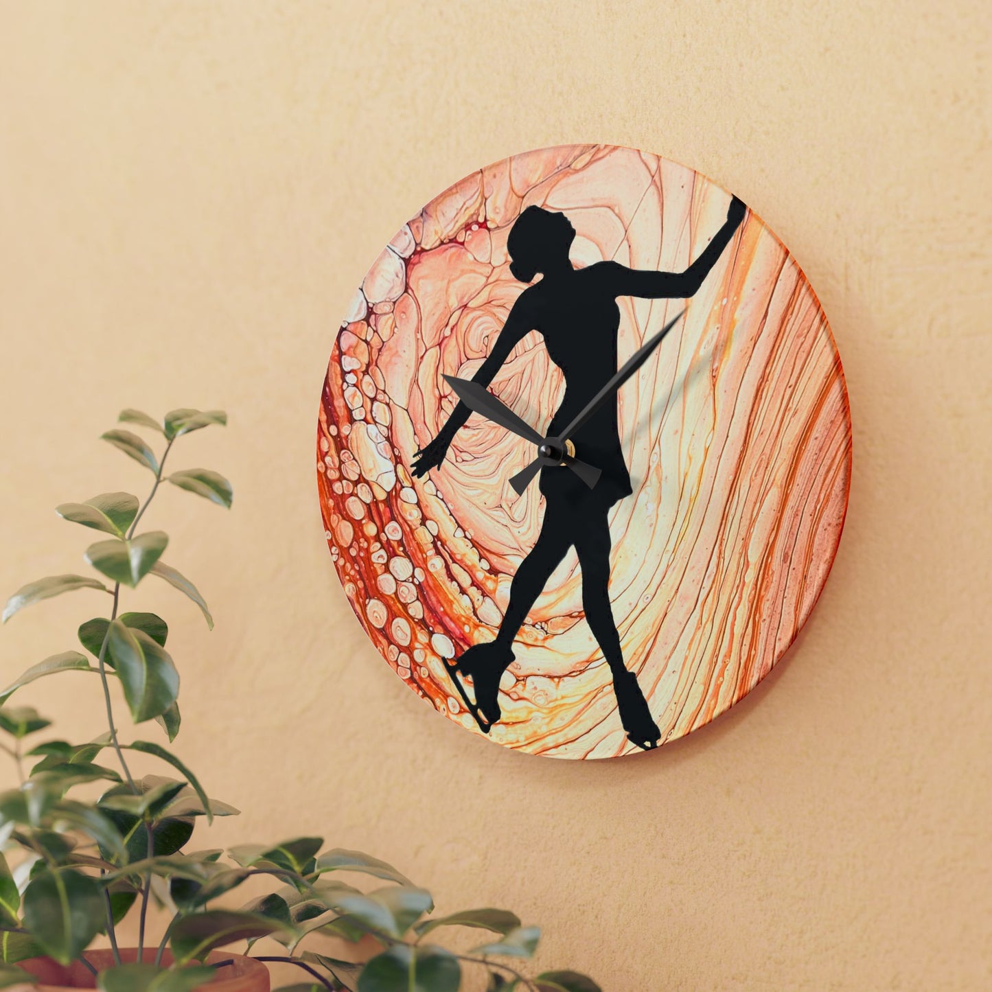 Figure Skating Wall Clock