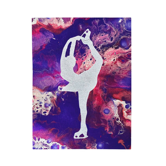 Figure Skating Velveteen Plush Blanket—3 sizes