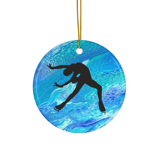 Figure skating Ceramic Ornament