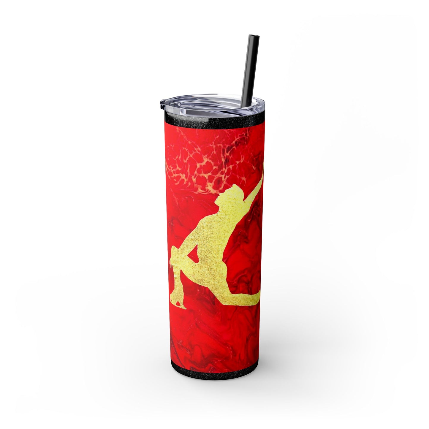 Figure Skating Tumbler, 20oz with straw