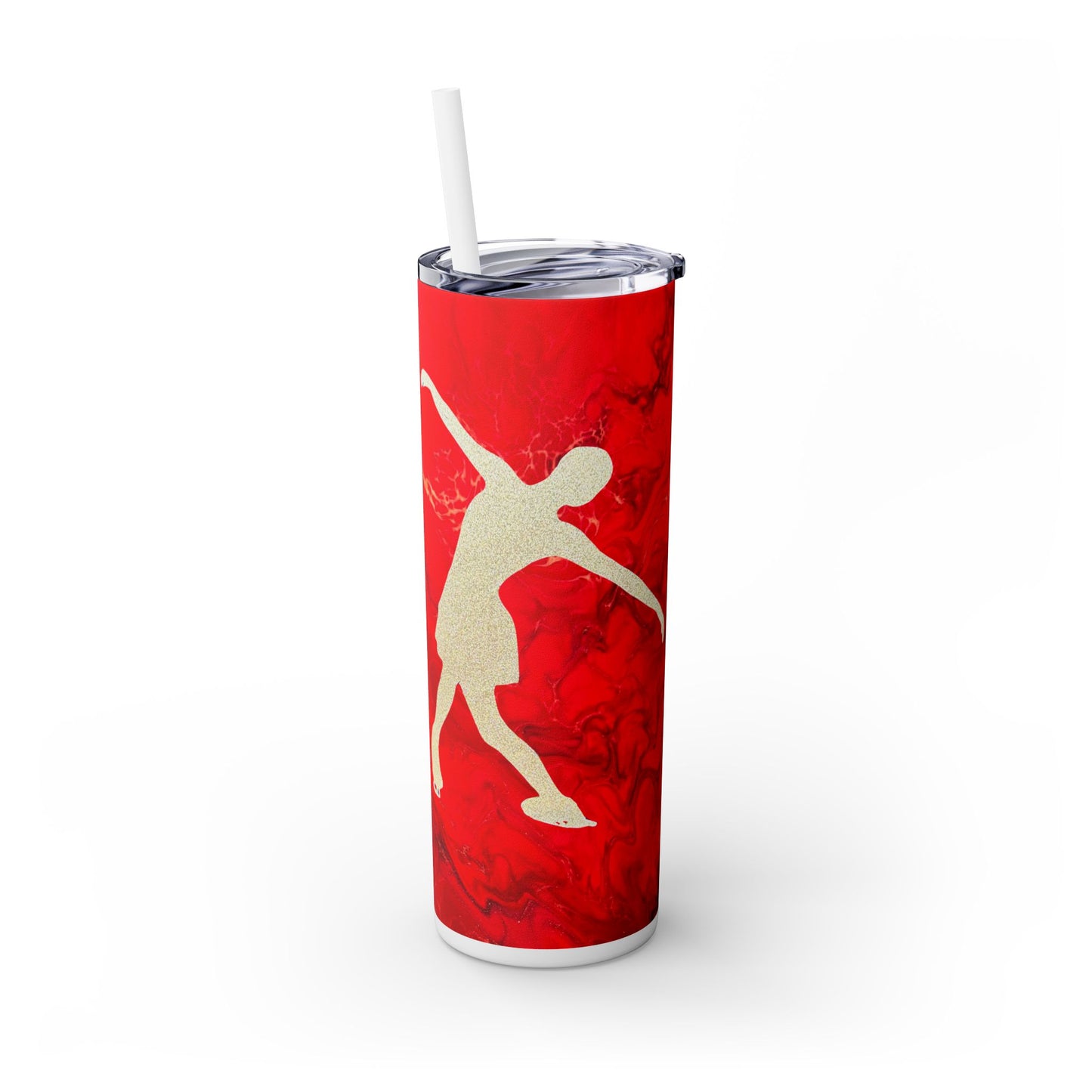 Figure Skating Tumbler, 20oz with straw