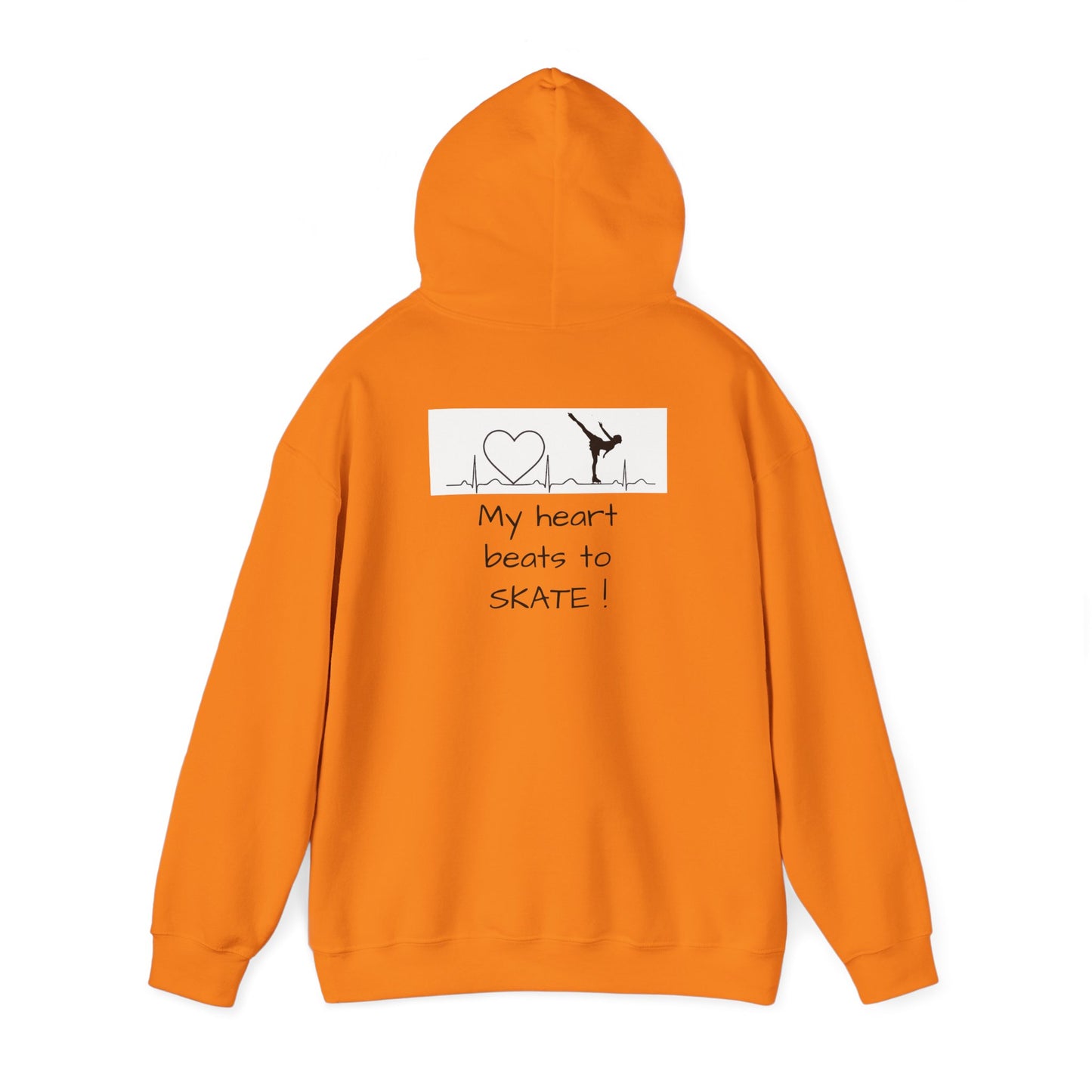 My heart beats to skate—Unisex Heavy Blend™ Hooded Sweatshirt