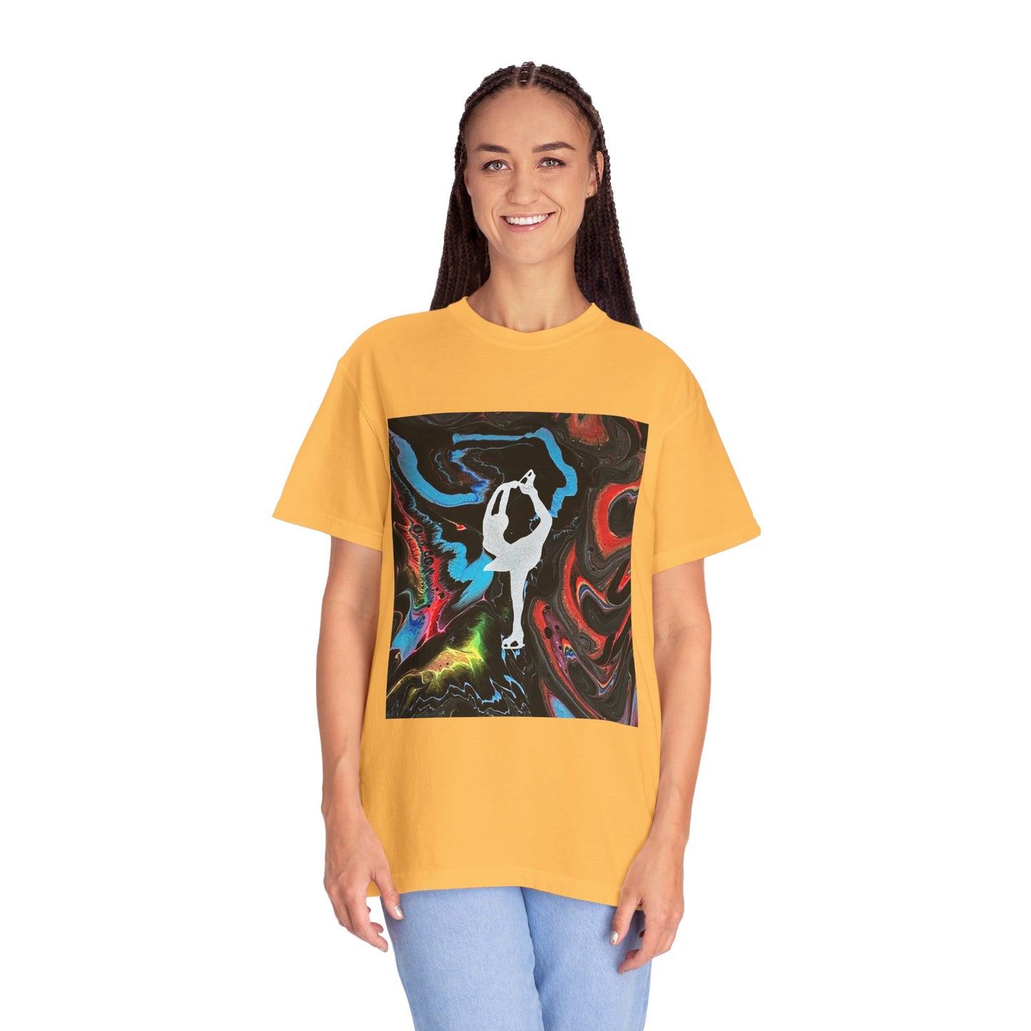 Figure Skating t-shirt,—Unisex Garment-Dyed Tee