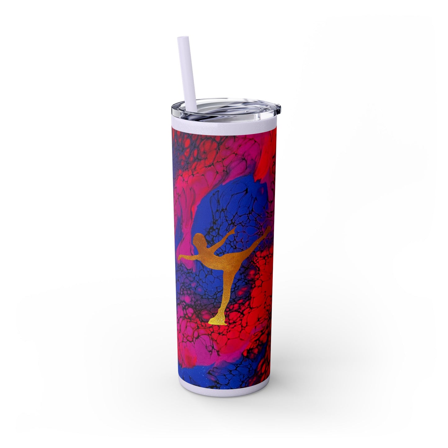 Figure Skating Tumbler, 20oz with straw