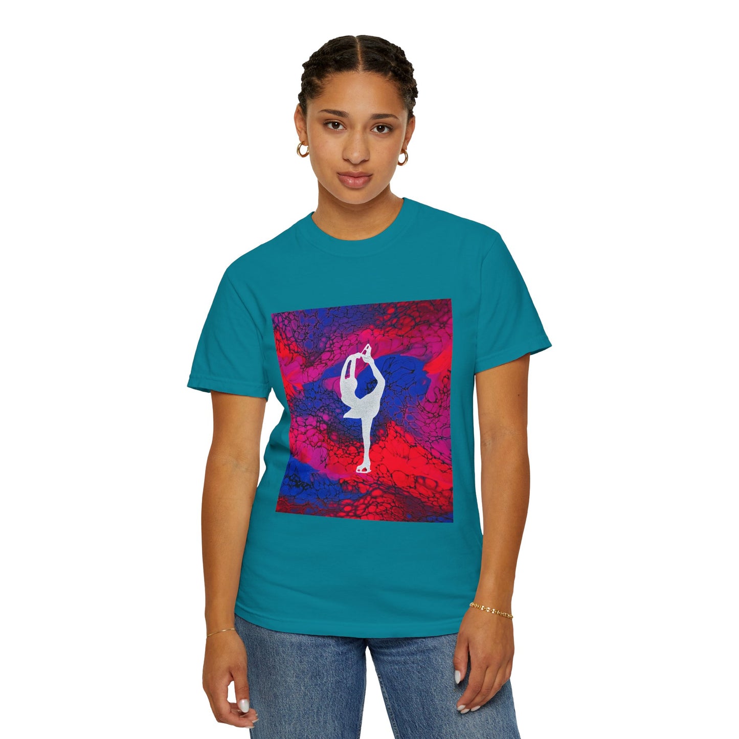 Figure Skating T-shirt—Unisex Garment-Dyed Tee