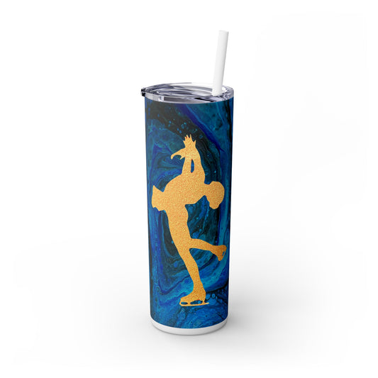 Figure Skating Tumbler, 20oz with straw