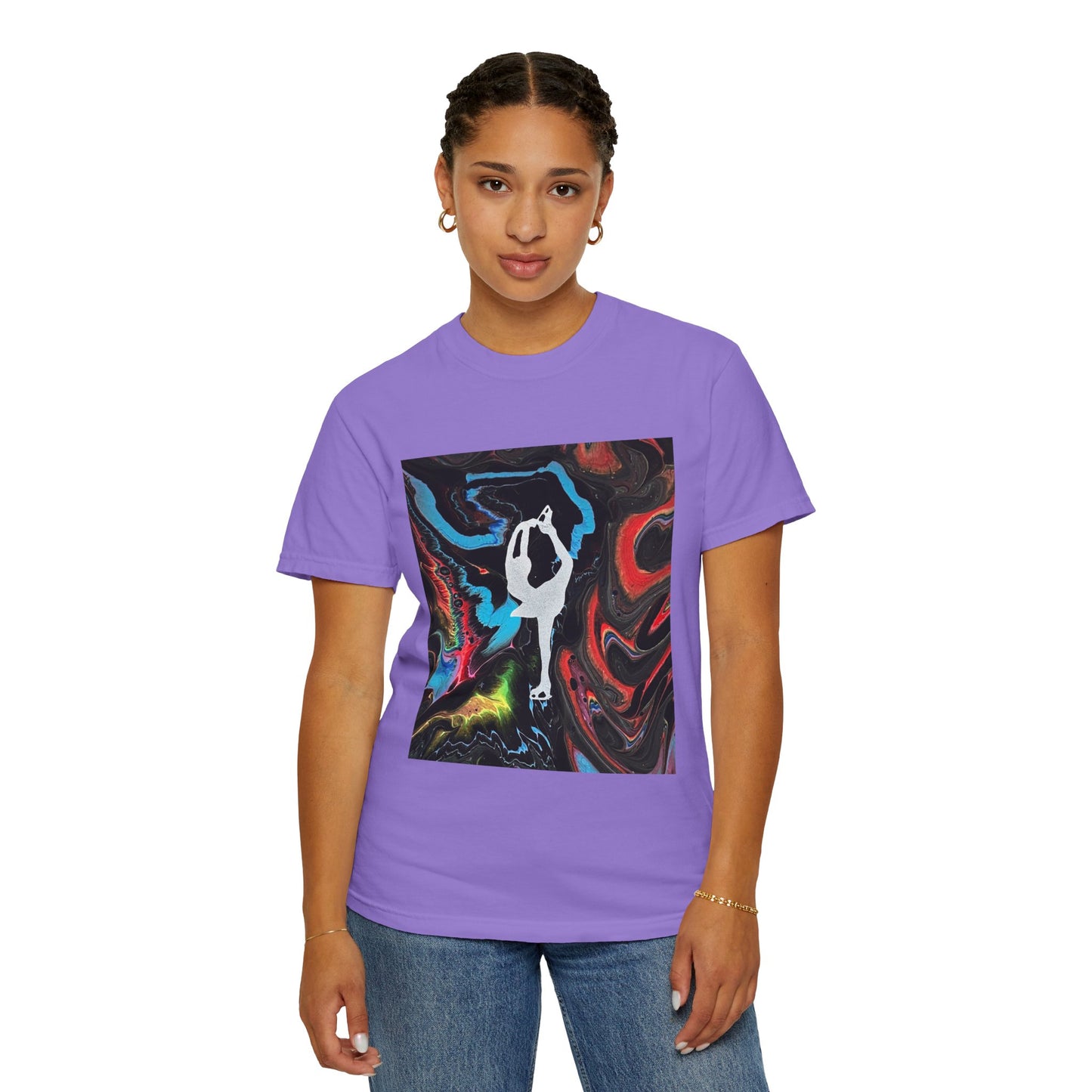 Figure Skating t-shirt,—Unisex Garment-Dyed Tee