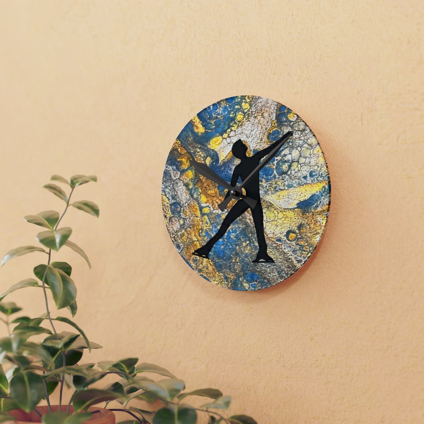 Figure skating Wall Clock