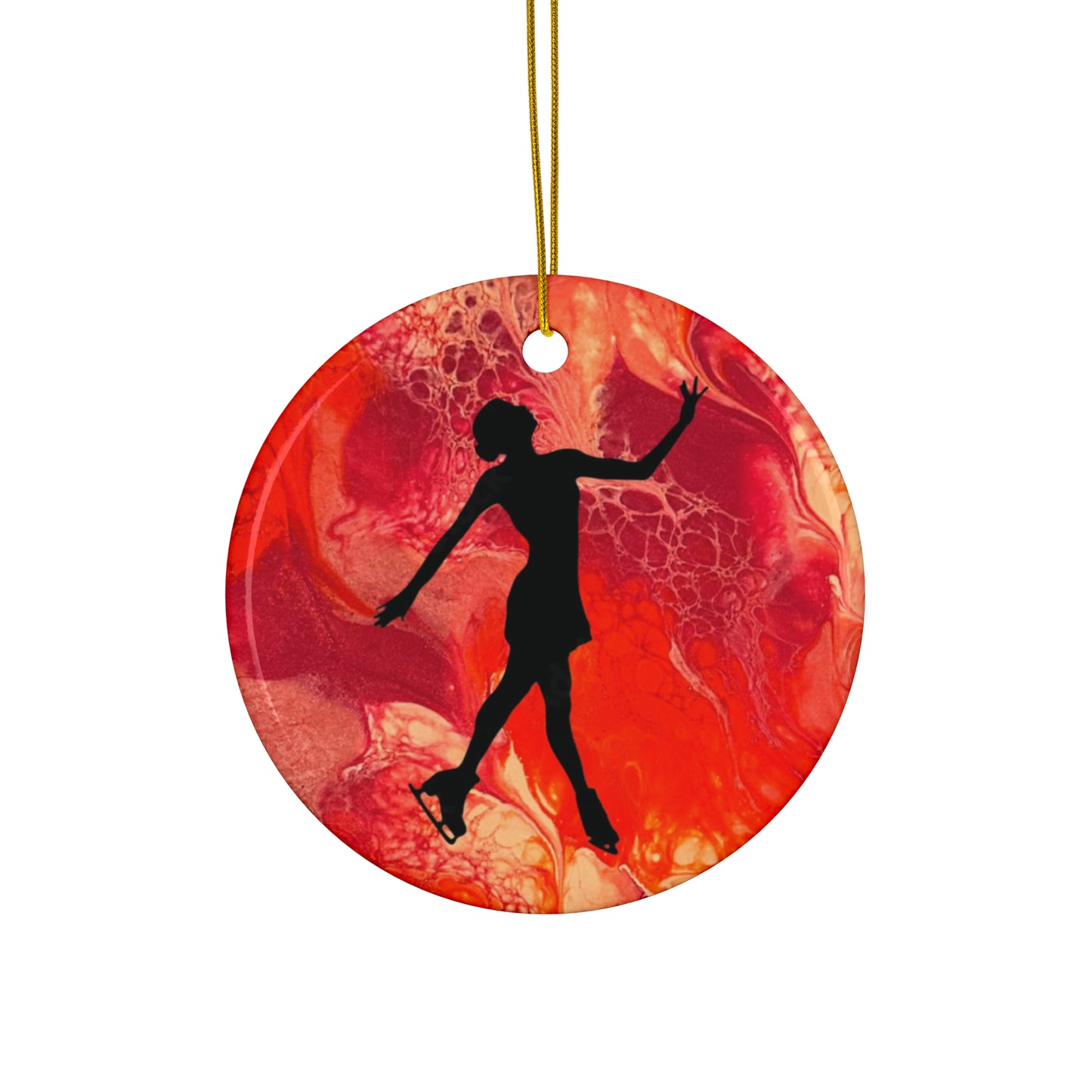 Figure skating Ceramic Ornament