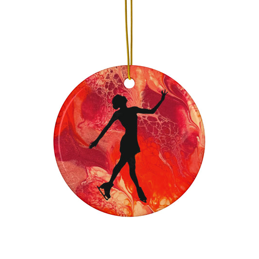 Figure skating Ceramic Ornament