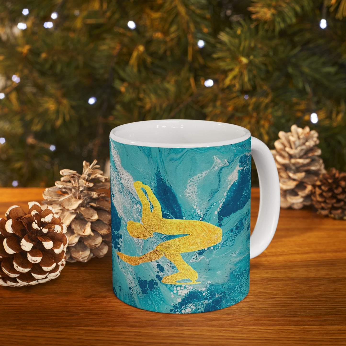 Figure Skating Ceramic Mug, (11oz, 15oz)