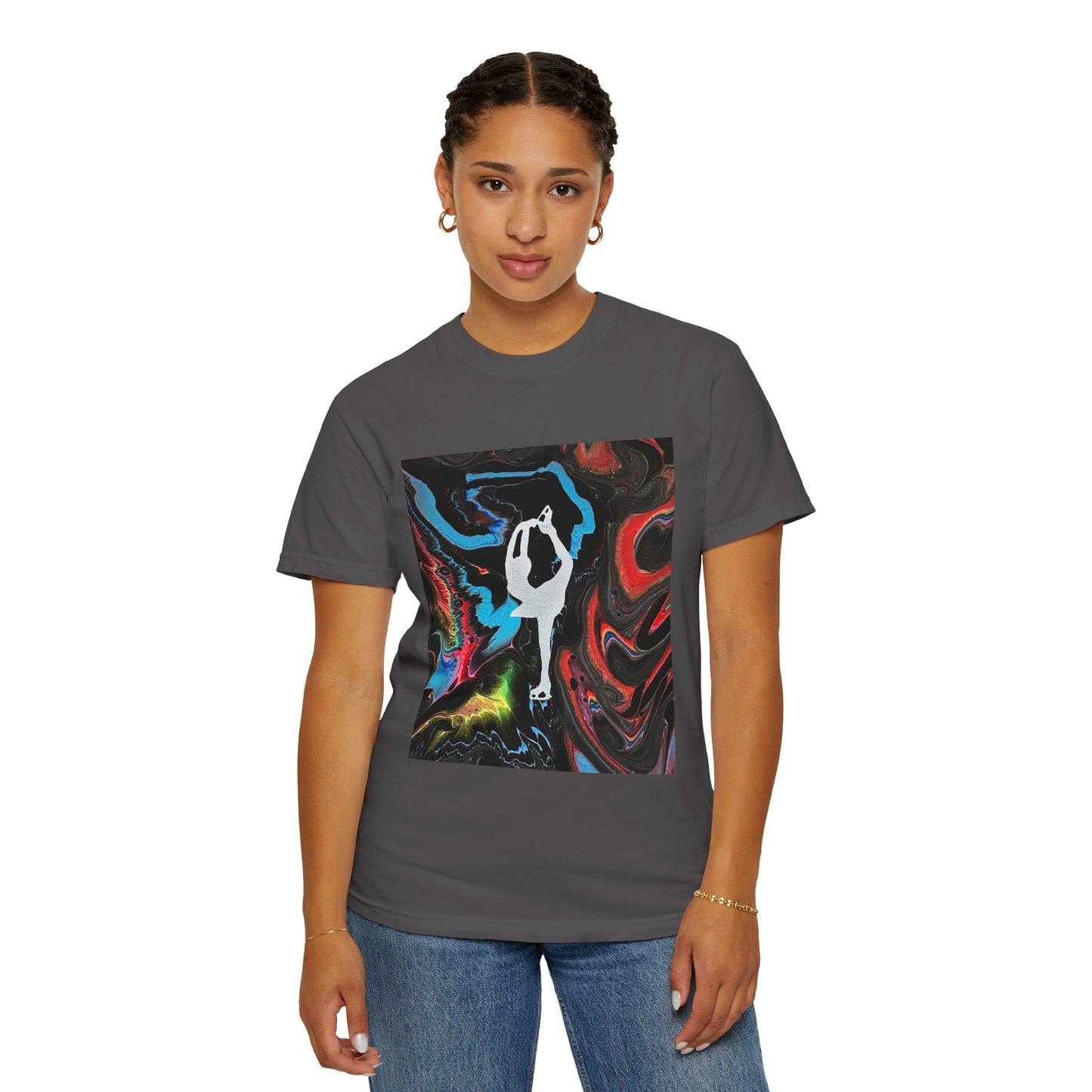 Figure Skating t-shirt,—Unisex Garment-Dyed Tee