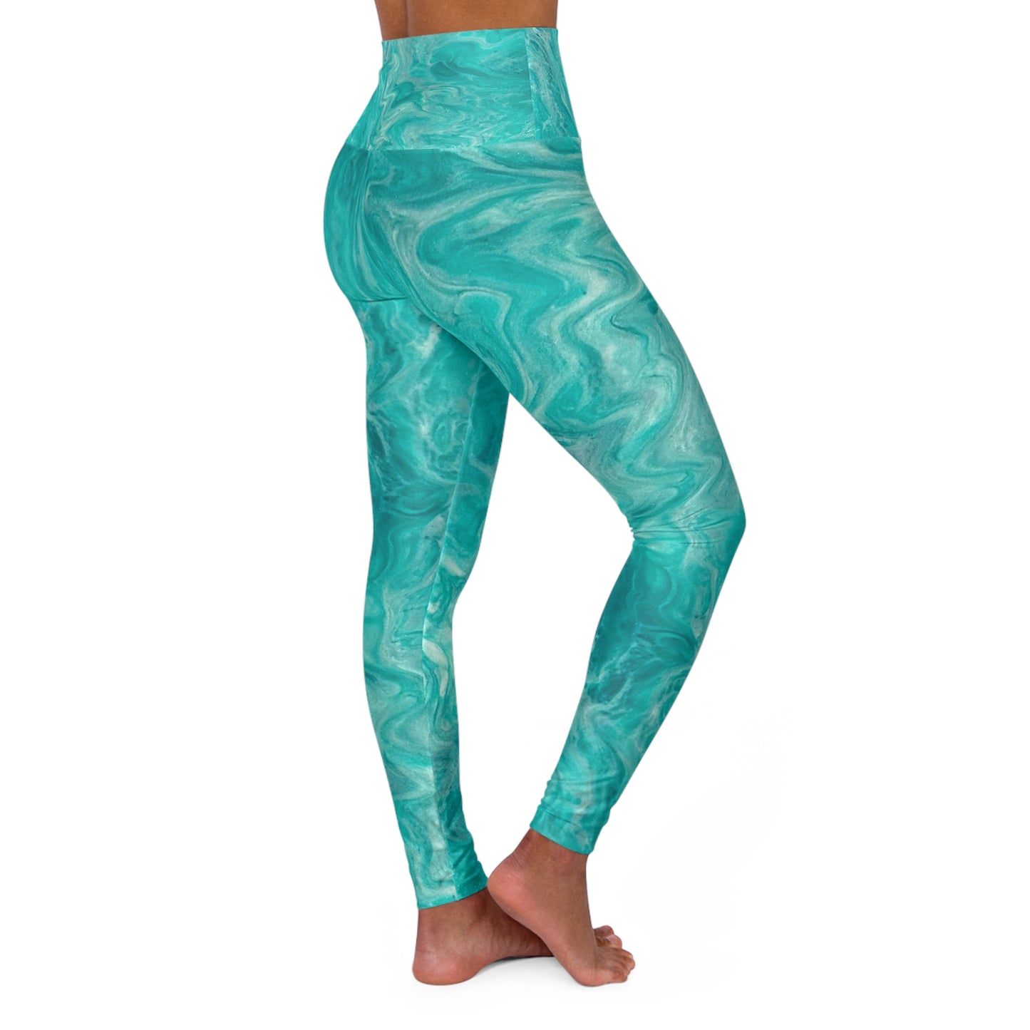 High Waisted Yoga Leggings (AOP)