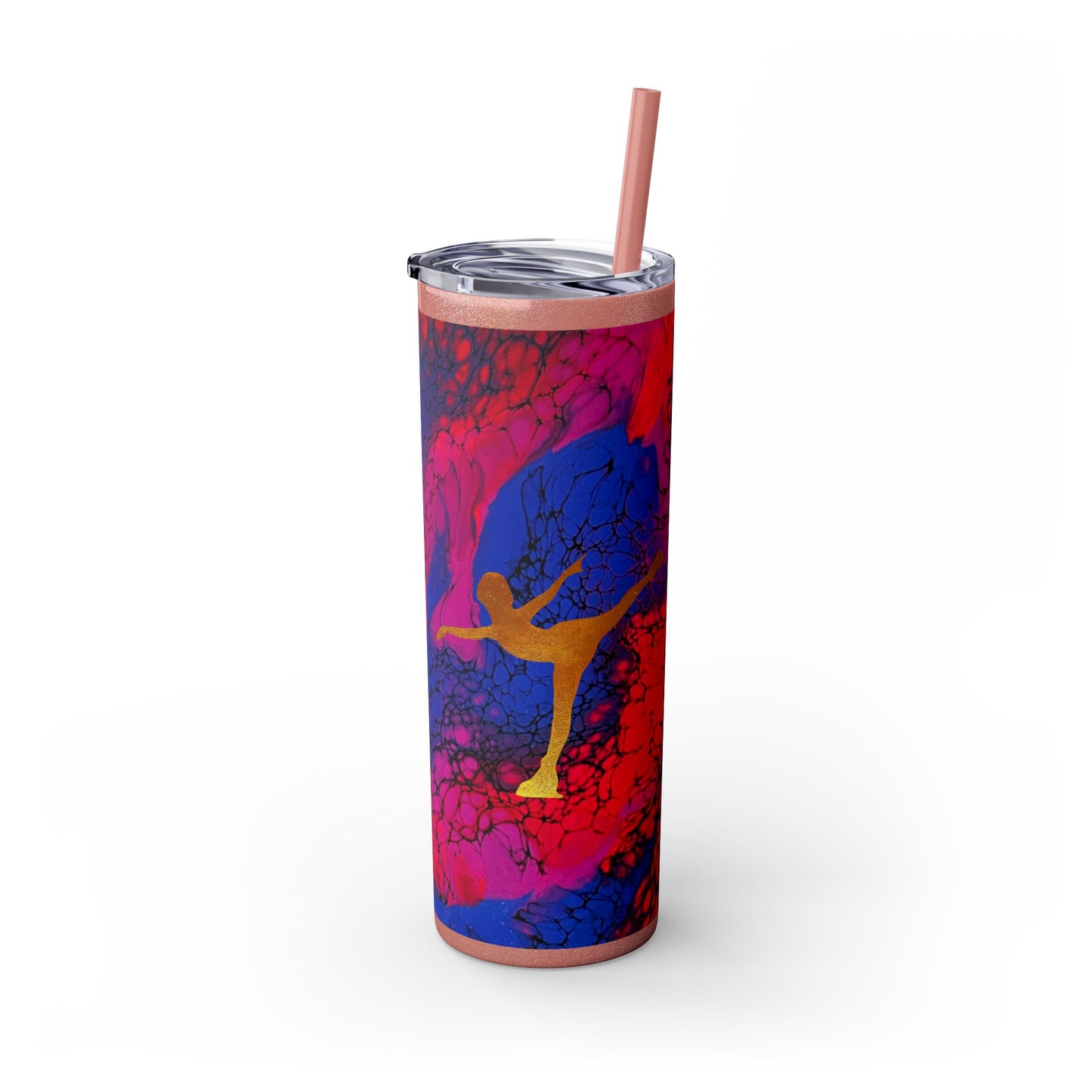 Figure Skating Tumbler, 20oz with straw