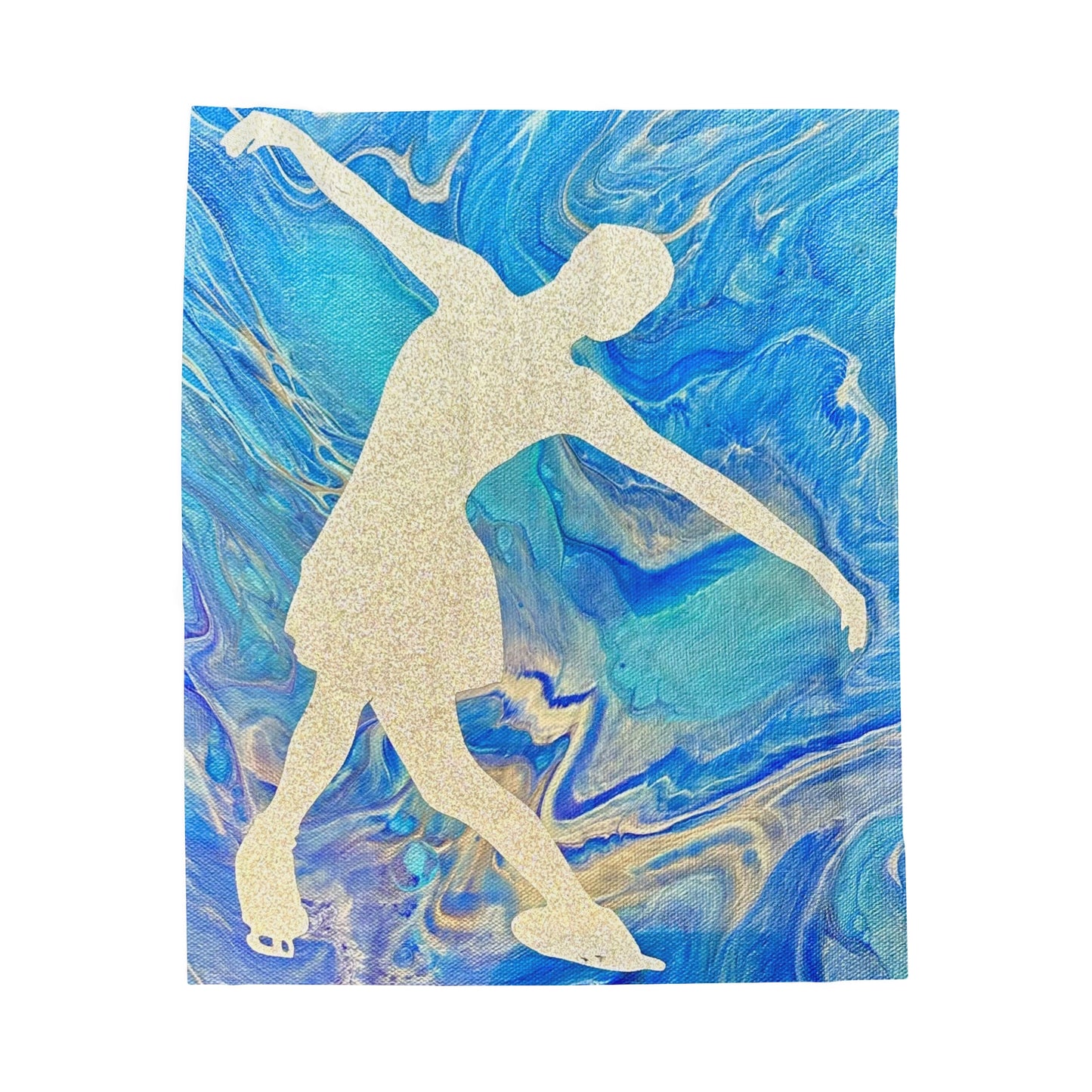 Figure Skating Velveteen Plush Blanket—3 sizes