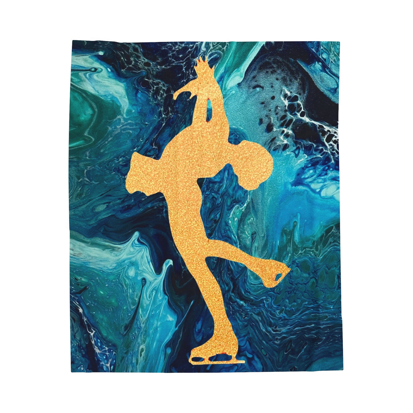 Figure Skating Velveteen Plush Blanket—3 sizes