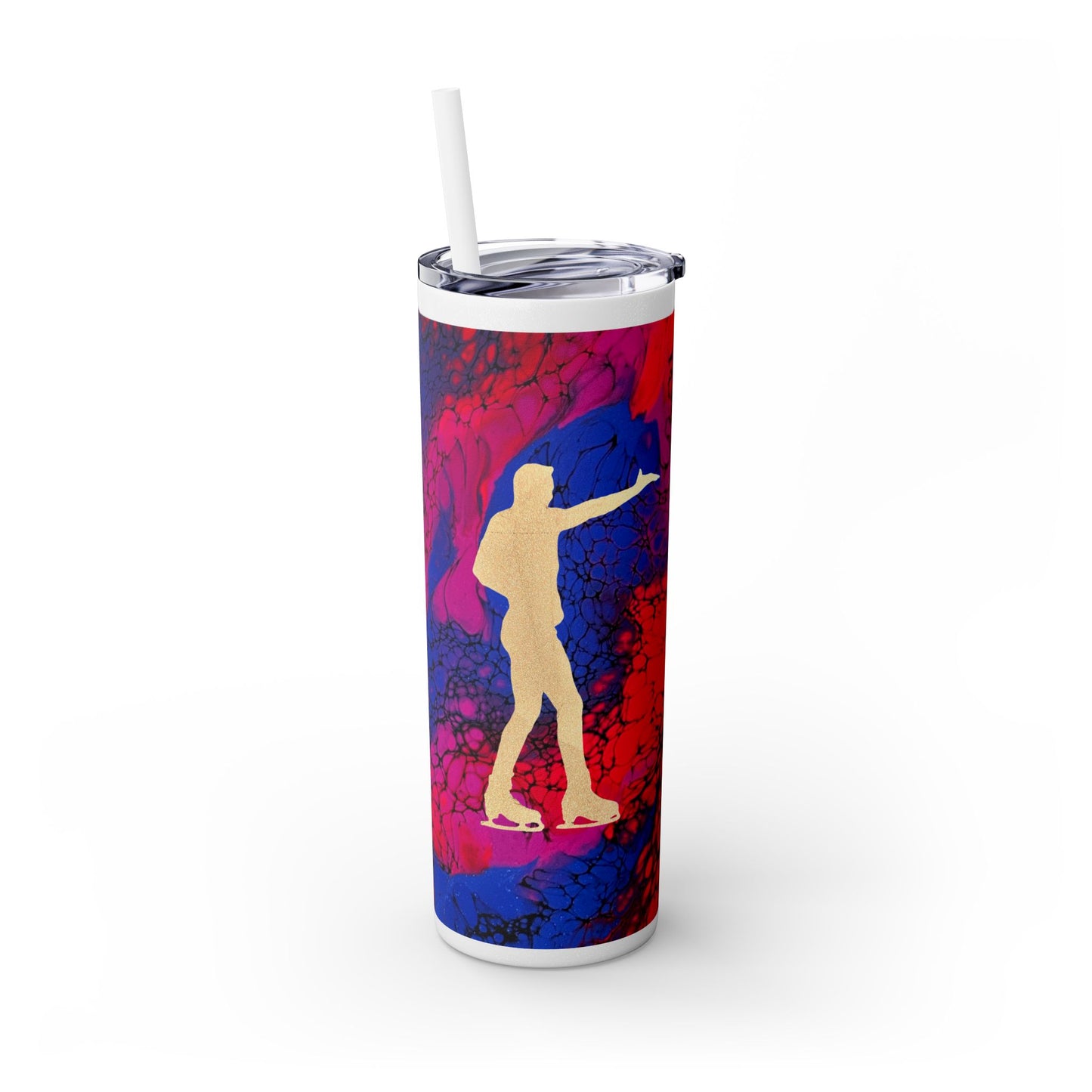 Figure Skating Tumbler, 20oz with straw