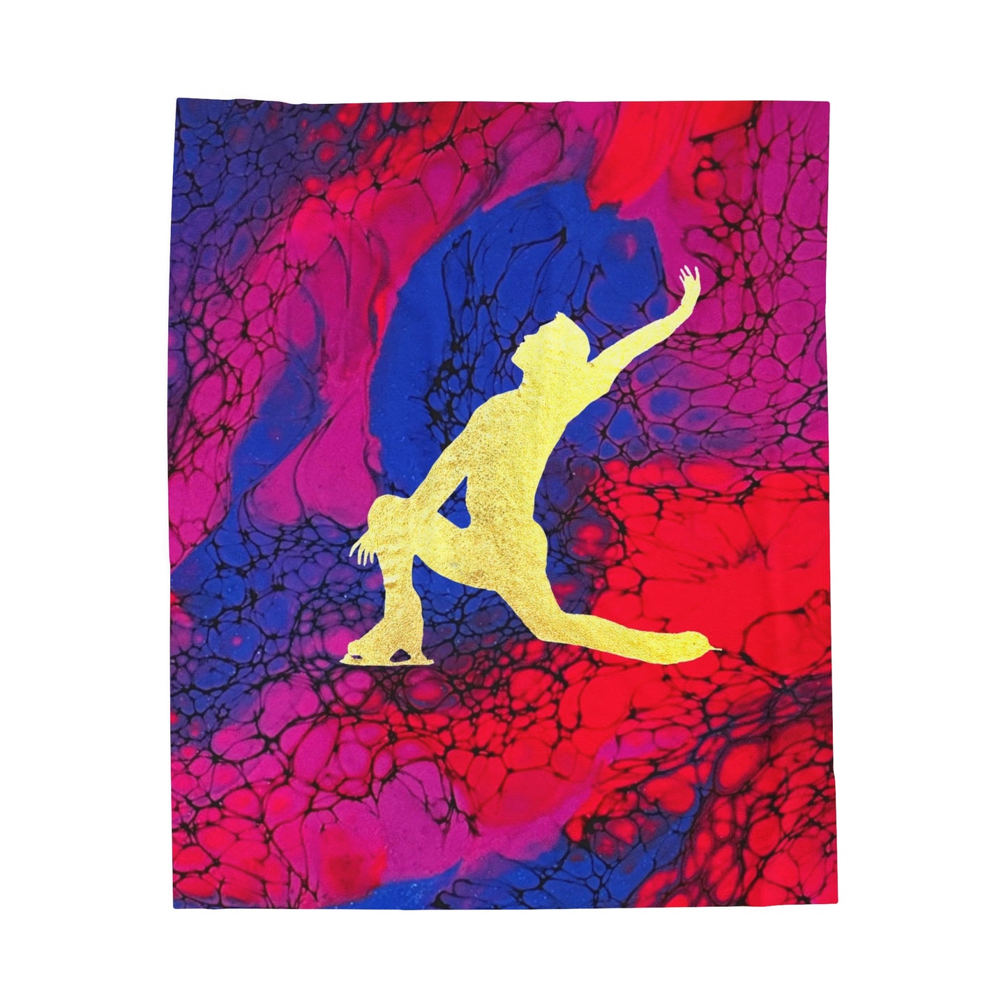 Figure Skating Velveteen Plush Blanket—3 sizes