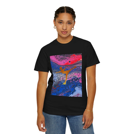 Figure Skating T-shirt—Unisex Garment-Dyed Tee