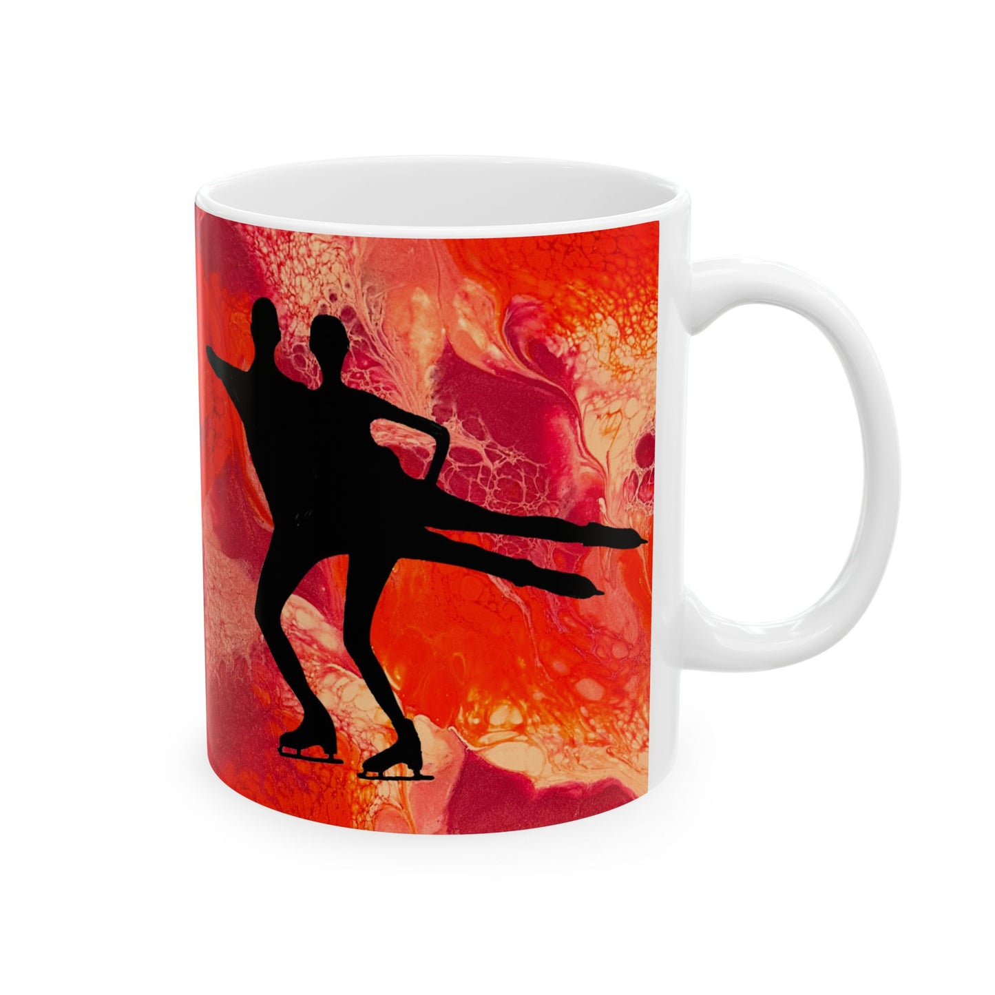 Figure Skating Ceramic Mug, (11oz, 15oz)