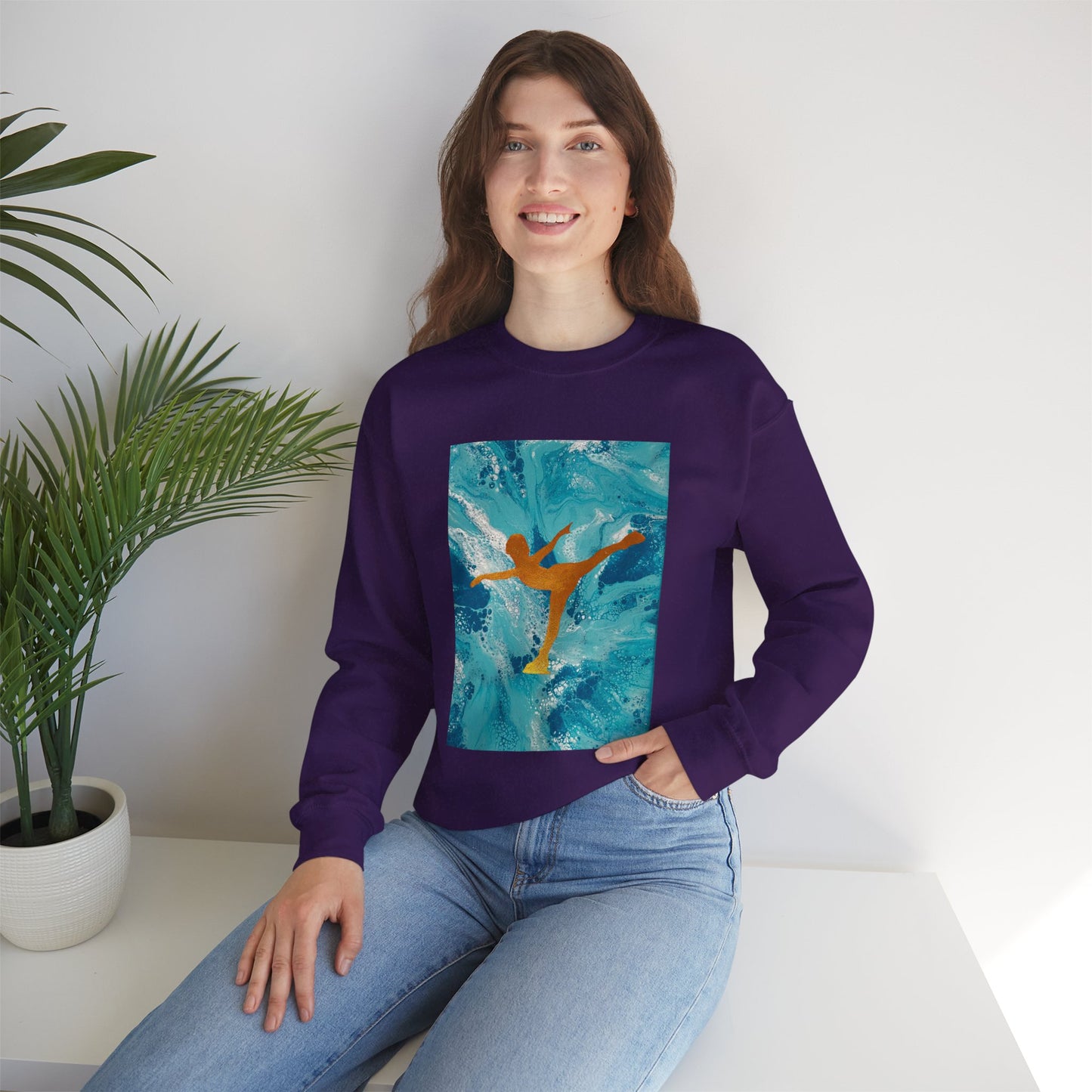 Unisex Figure skating crewneck Sweatshirt