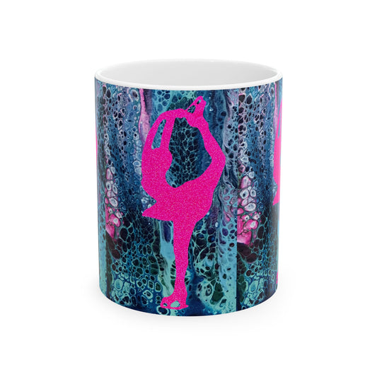 Figure Skating Ceramic Mug, (11oz, 15oz)