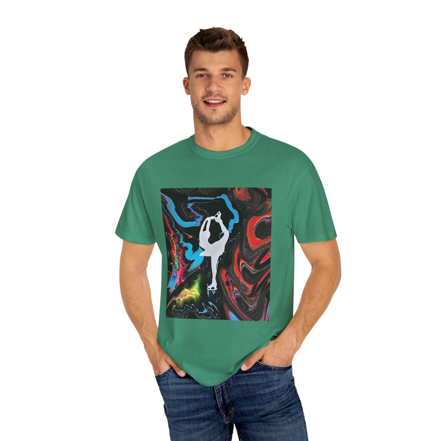 Figure Skating t-shirt,—Unisex Garment-Dyed Tee