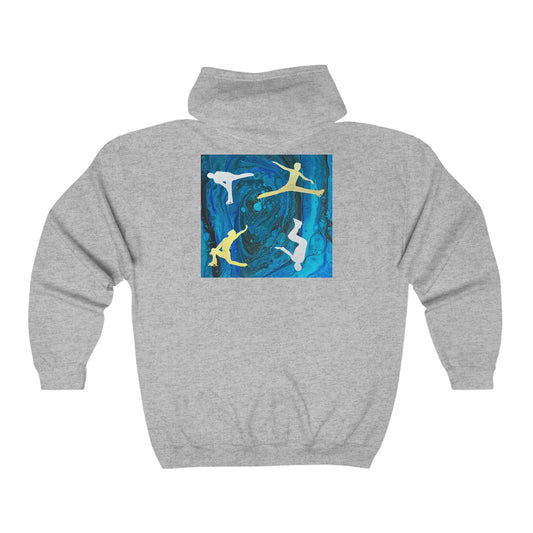 Figure skating  Hoodie zip up sweatshirt