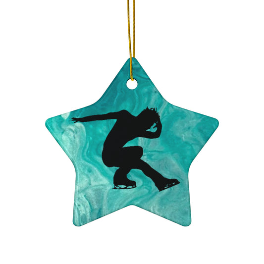 Figure skating Ceramic Ornament