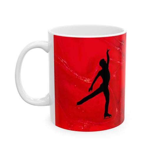 Figure skating ceramic mug (11oz, 15 oz)