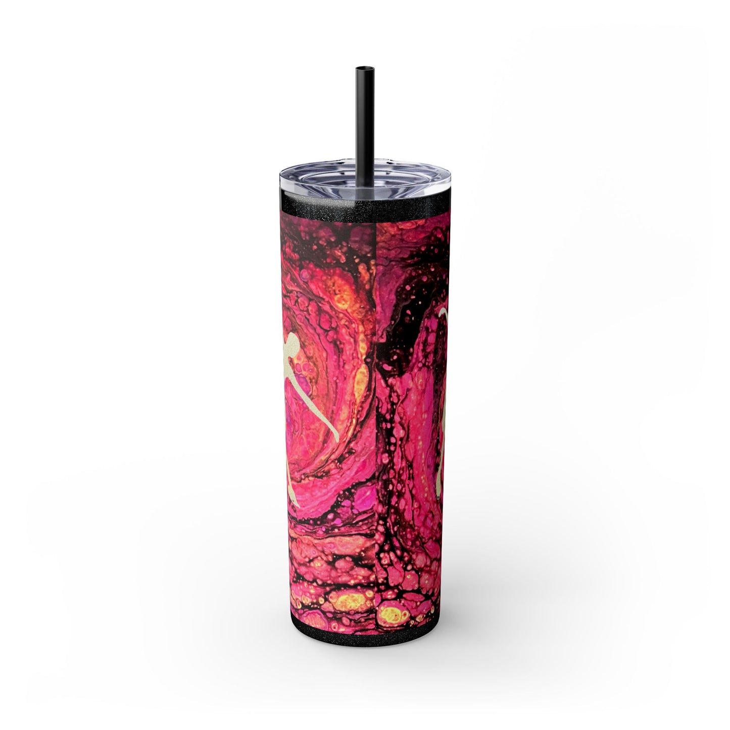 Figure Skating tumbler, 20 oz with straw