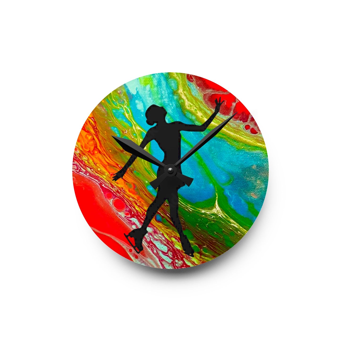 Figure Skating Wall Clock