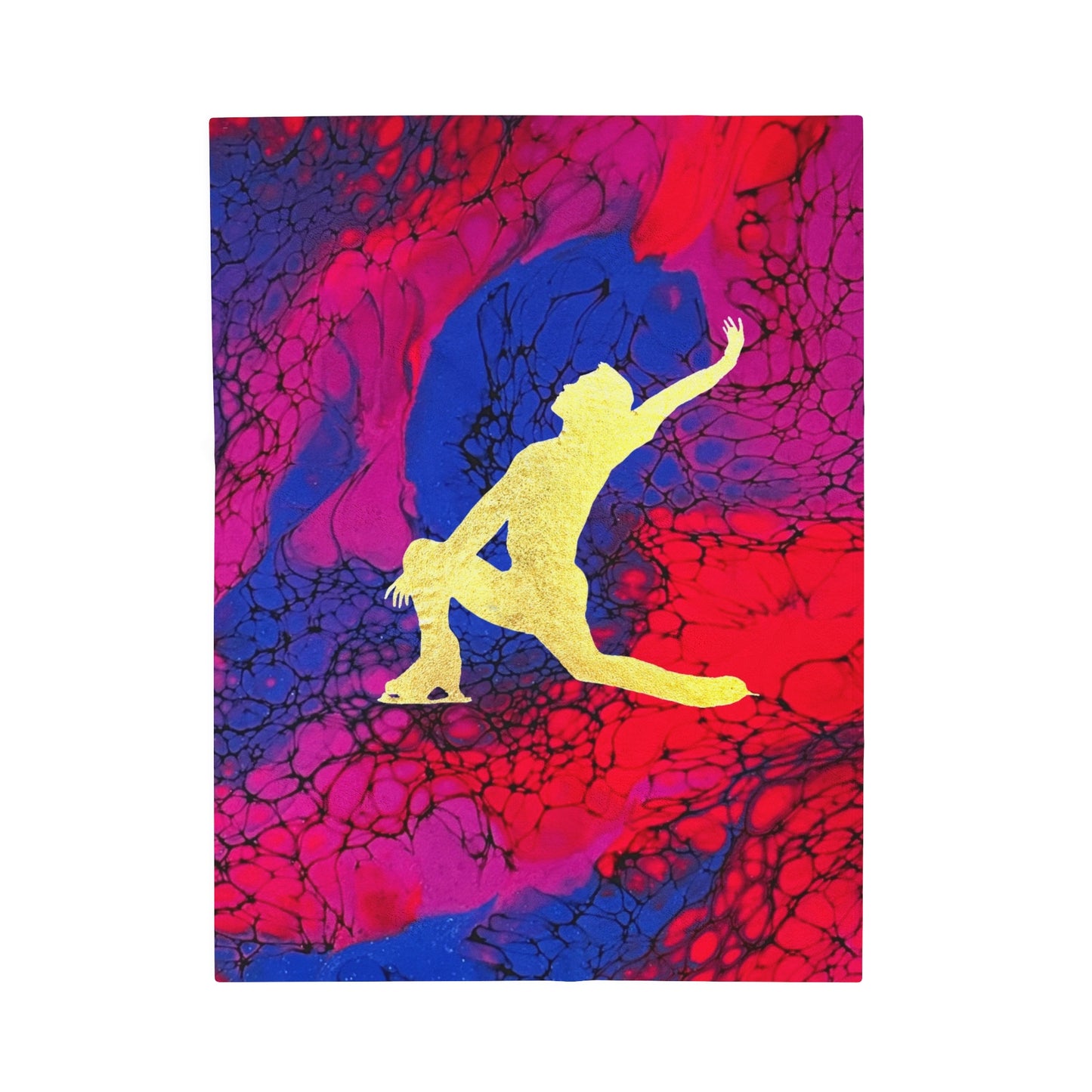 Figure Skating Velveteen Plush Blanket—3 sizes