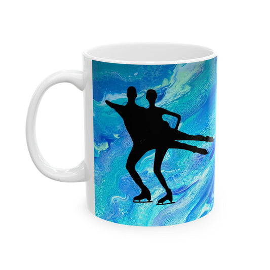 Figure Skating Ceramic Mug, (11oz, 15oz)