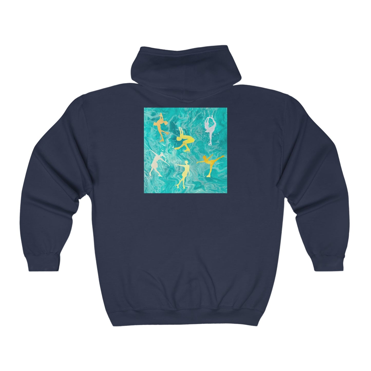 Figure skating  Hoodie zip up sweatshirt