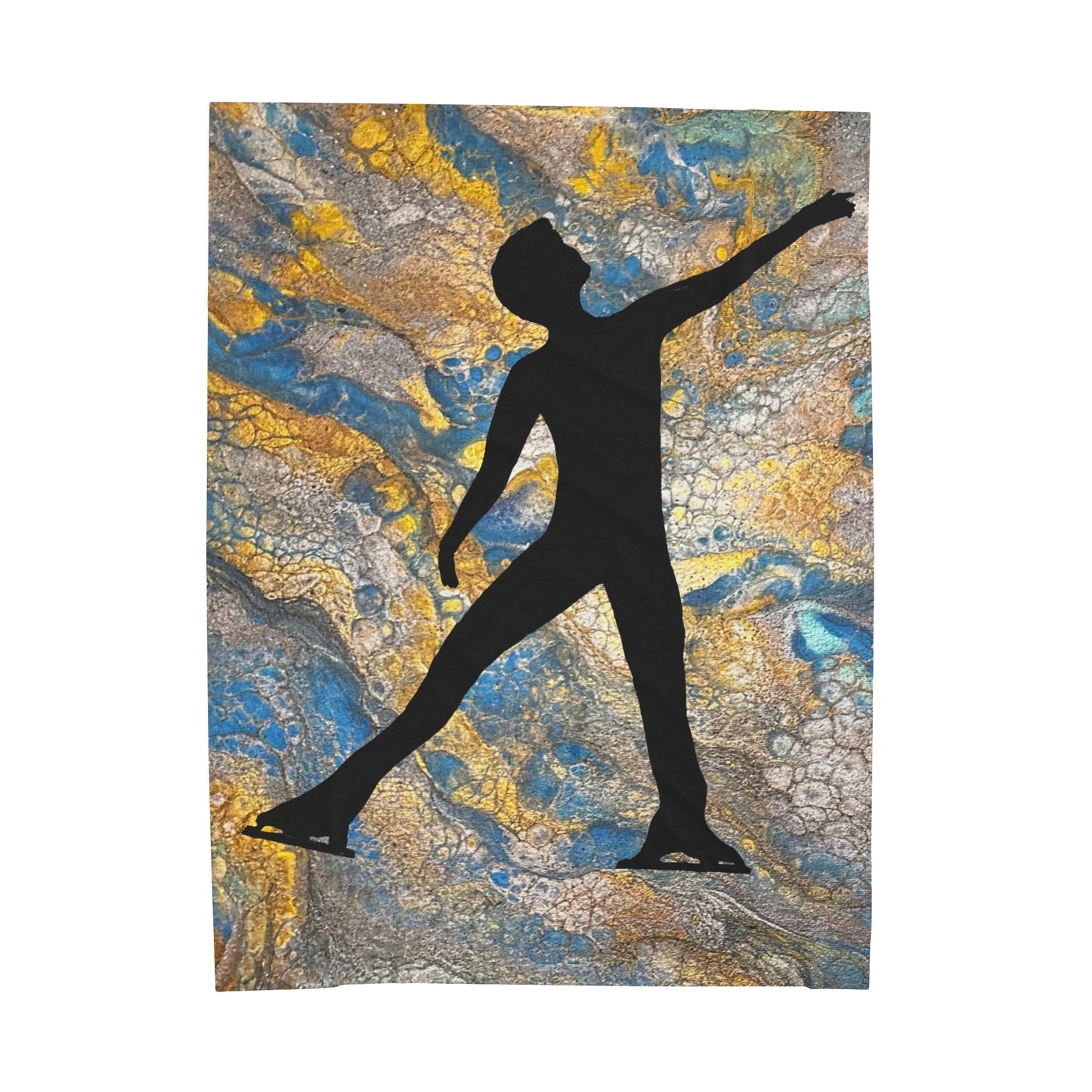 Figure Skating Velveteen Plush Blanket-3 sizes