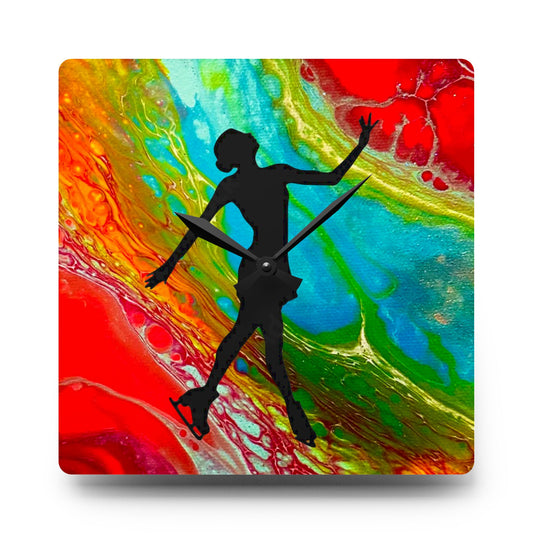 Figure Skating Wall Clock