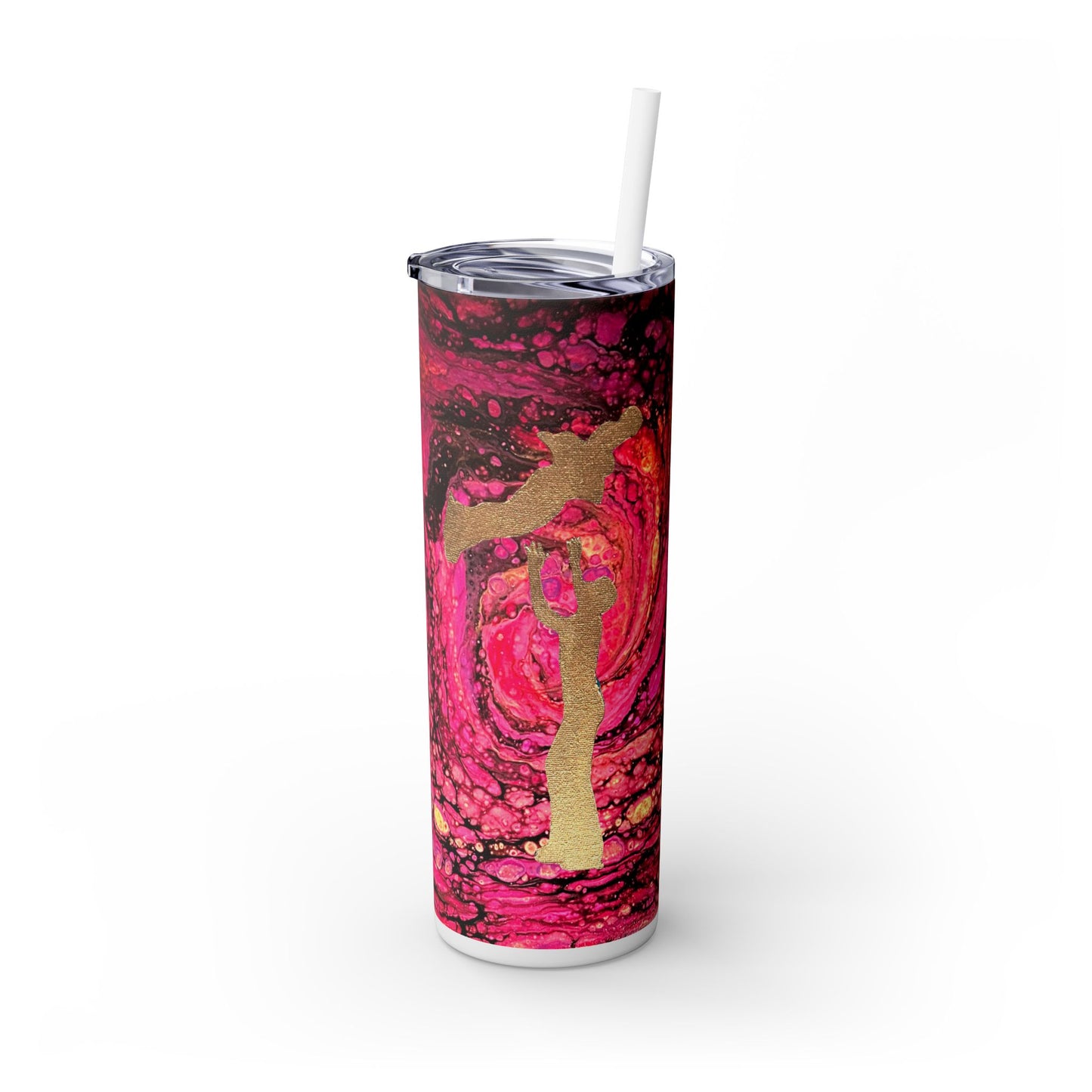 Figure Skating Tumbler, 20oz with straw